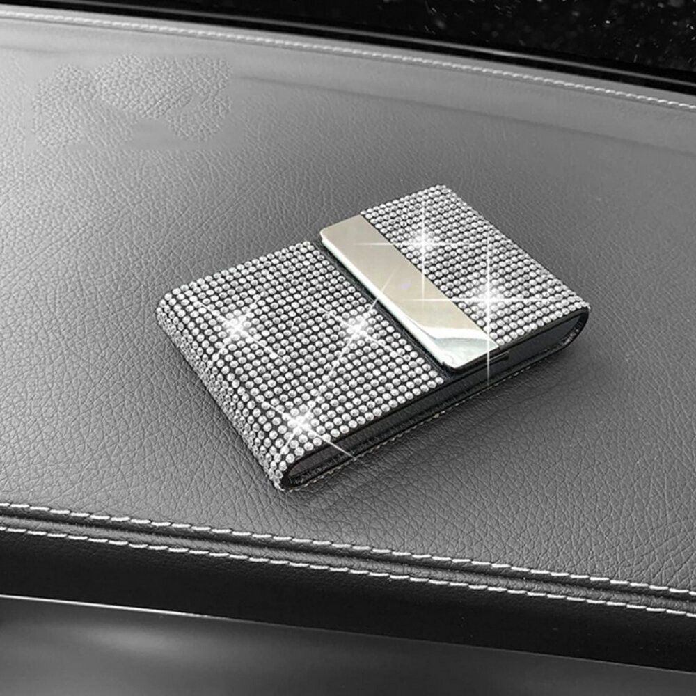Bling Rhinestone Business Card Holder